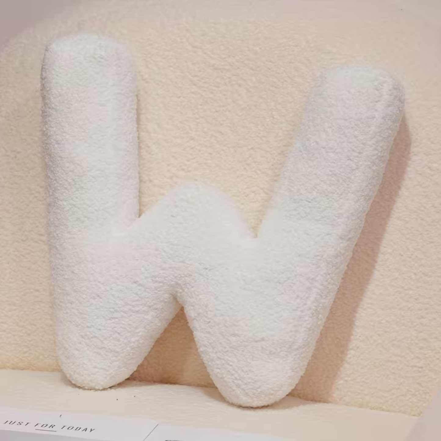 White Letter Decorative Pillow – Soft And Versatile | Creative Pillows For Your Sofa And Bed | Bowlift