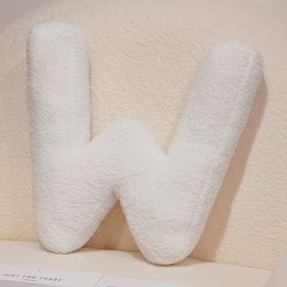 White Letter Decorative Pillow – Soft And Versatile | Creative Pillows For Your Sofa And Bed | Bowlift