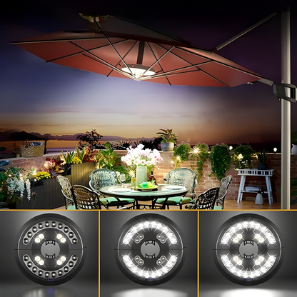 BowLift | LumoClip LED Shade Light with Battery | 3 Brightness Levels & 360° Light | USB Charging | For Balcony, Garden & Camping