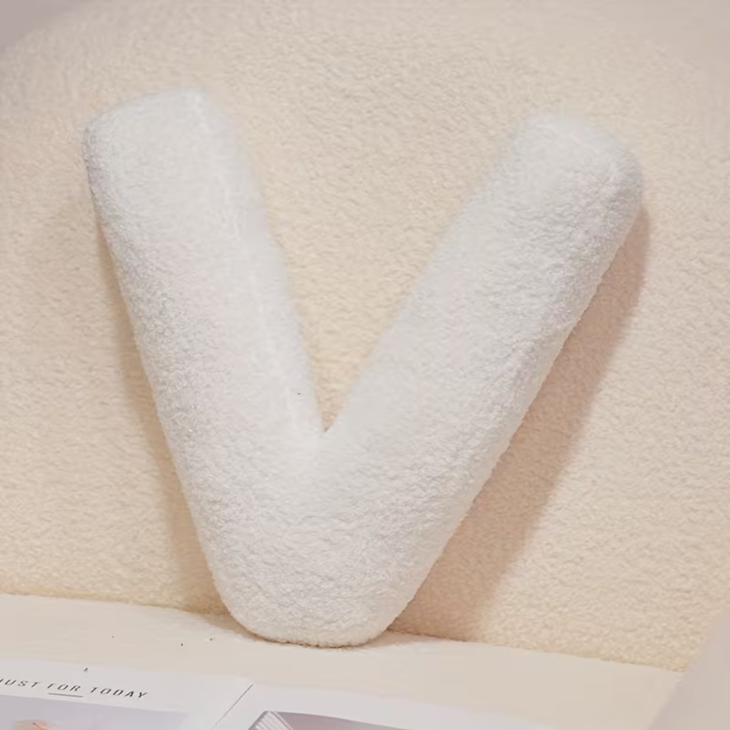 White Letter Decorative Pillow – Soft And Versatile | Creative Pillows For Your Sofa And Bed | Bowlift