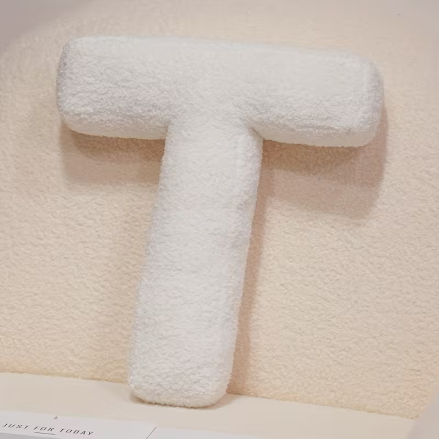 White Letter Decorative Pillow – Soft And Versatile | Creative Pillows For Your Sofa And Bed | Bowlift