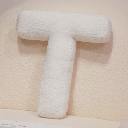 White Letter Decorative Pillow – Soft And Versatile | Creative Pillows For Your Sofa And Bed | Bowlift