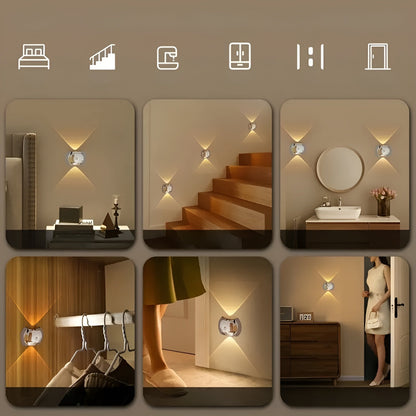 Wall light with motion sensor – Dual LED light Up & Down | Magnetic & PortaBowlifte | Bowlift