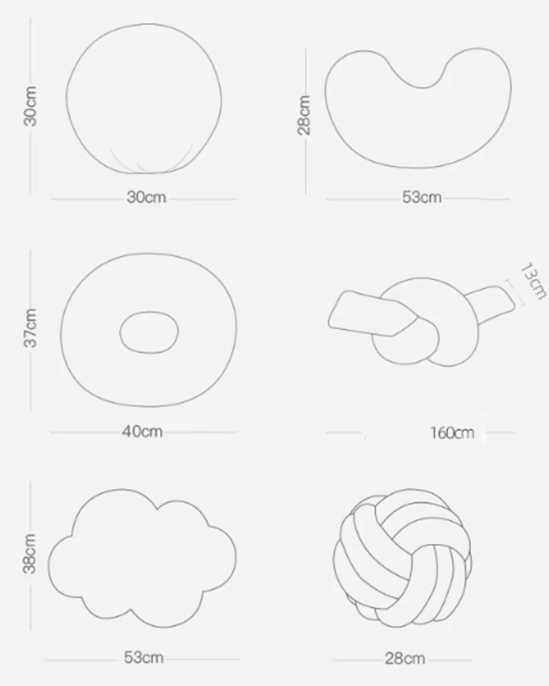 Nordic Bouclé Abstract Cushion – Minimalist Plush Pillow | Bowlift
