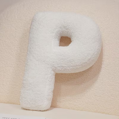 White Letter Decorative Pillow – Soft And Versatile | Creative Pillows For Your Sofa And Bed | Bowlift