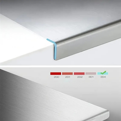 Double-sided stainless steel cutting board – Non-slip & hygienic | Perfect for the kitchen | Karnz