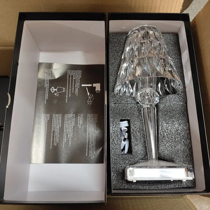 Acrylic Crystal Table Lamp – Artistic Design, Dimmable, Energy-saving, Ideal for Living Room or Bedroom | Brehn