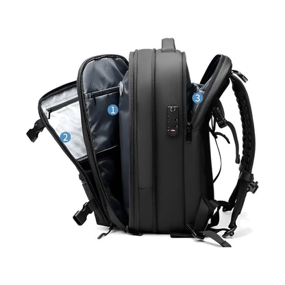 Skanto | Lara JetPack – Large Capacity Vacuum Compression Travel Backpack (Waterproof & Carry-On Friendly)