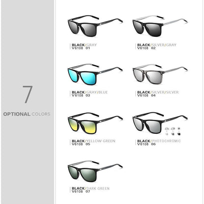 Skanto | Unisex Retro Aluminum Sunglasses Polarized Lenses