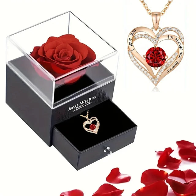 BowLift | Necklace with Rose Gift Box