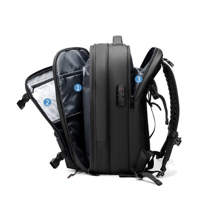 BowLift | VacuPro – Compression Travel Backpack with Built-In Vacuum System | Space-Saving Cabin Bag