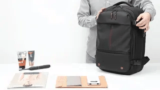 BowLift | VacuPro – Compression Travel Backpack with Built-In Vacuum System | Space-Saving Cabin Bag