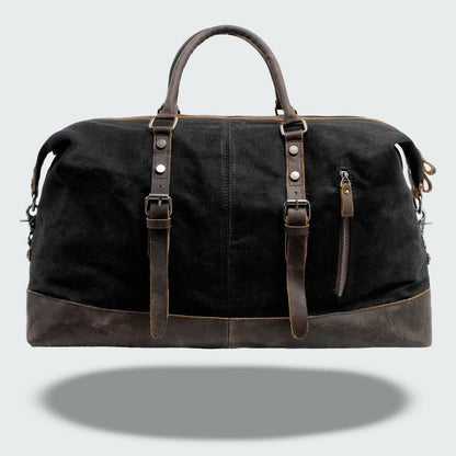 Skanto | Valour Canvas & Leather Travel Duffle Bag – 35L