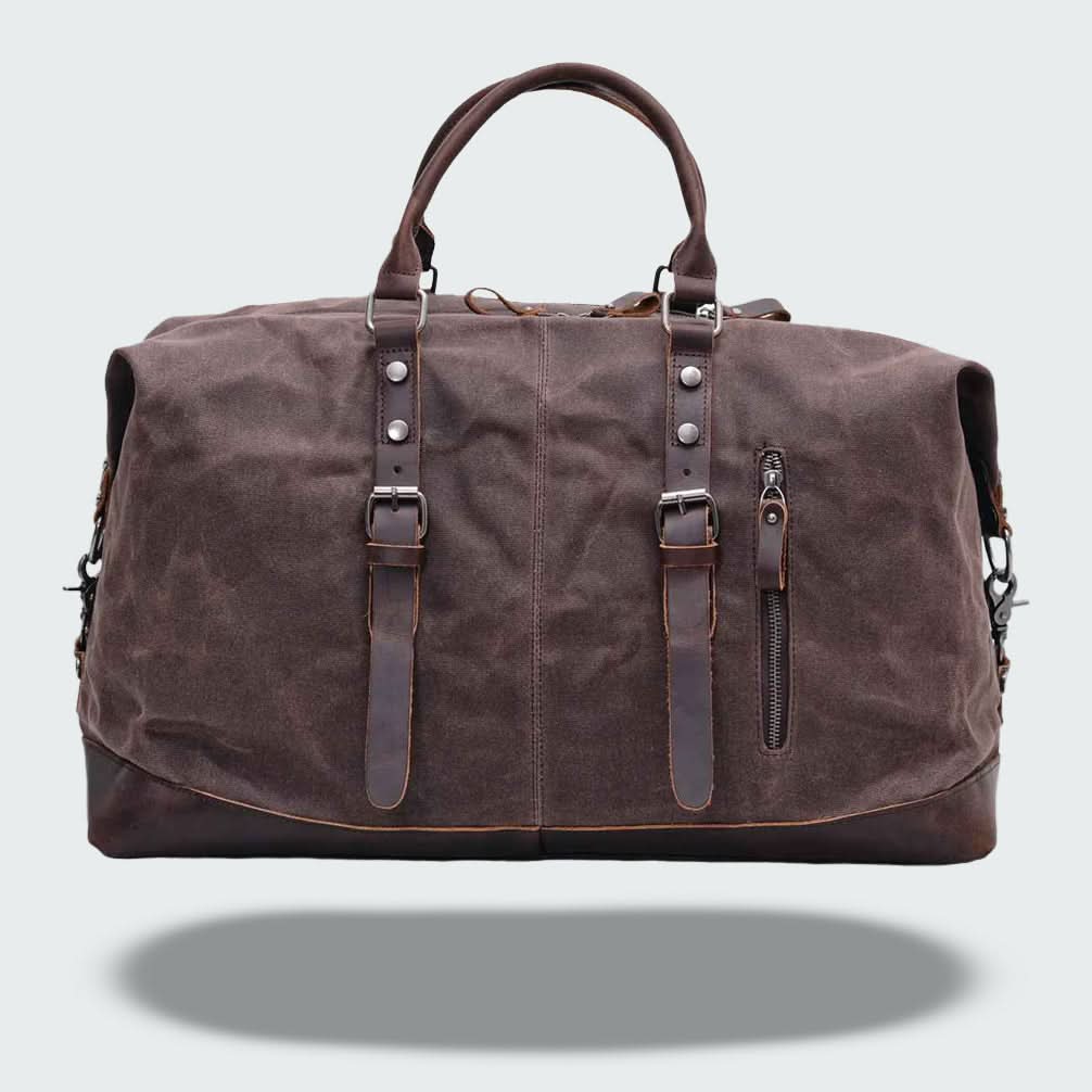 Skanto | Valour Canvas & Leather Travel Duffle Bag – 35L
