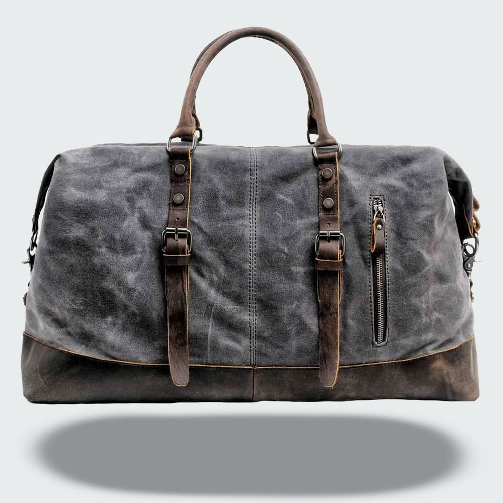 Skanto | Valour Canvas & Leather Travel Duffle Bag – 35L