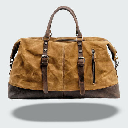 Skanto | Valour Canvas & Leather Travel Duffle Bag – 35L