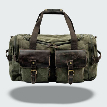 Skanto | Vanguard Waxed Canvas & Leather Travel Duffle – 36,5L