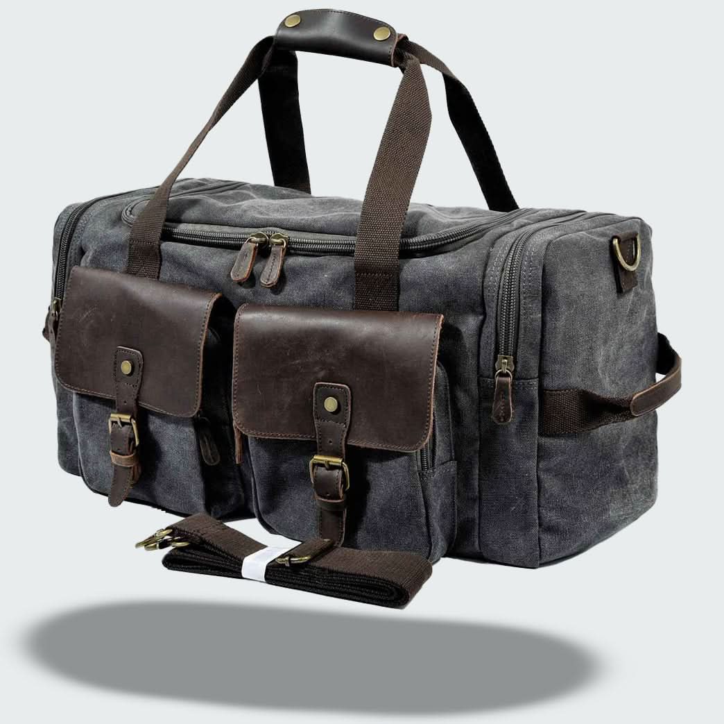 Skanto | Vanguard Waxed Canvas & Leather Travel Duffle – 36,5L