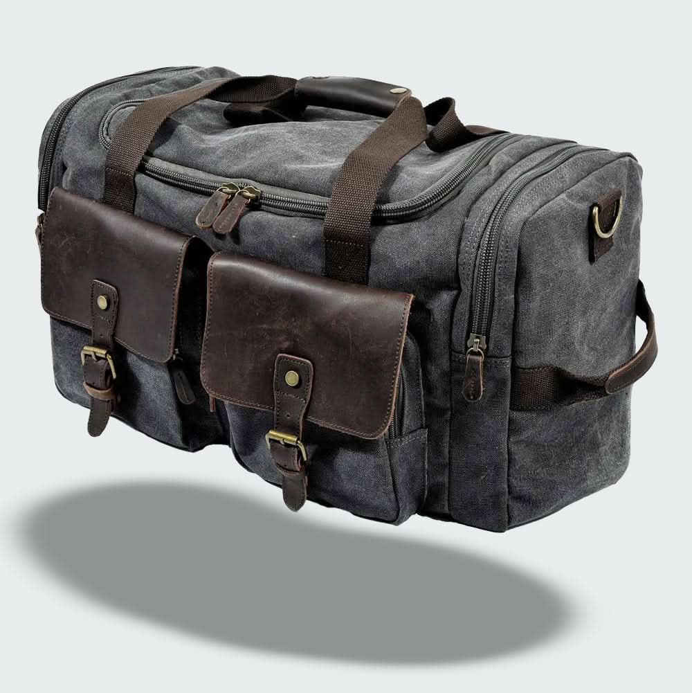 Skanto | Vanguard Waxed Canvas & Leather Travel Duffle – 36,5L