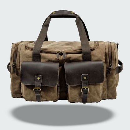 Skanto | Vanguard Waxed Canvas & Leather Travel Duffle – 36,5L