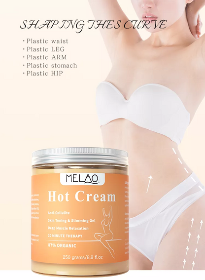 Skanto | Ultimate Shape Cream – increases fat burning – reduces cellulite – 500 ml – wall clock