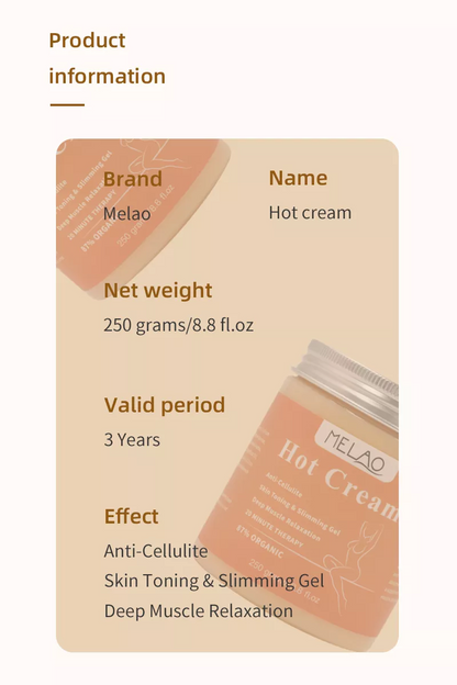 Ultimate Shape Cream – increases fat burning – reduces cellulite – wall clock