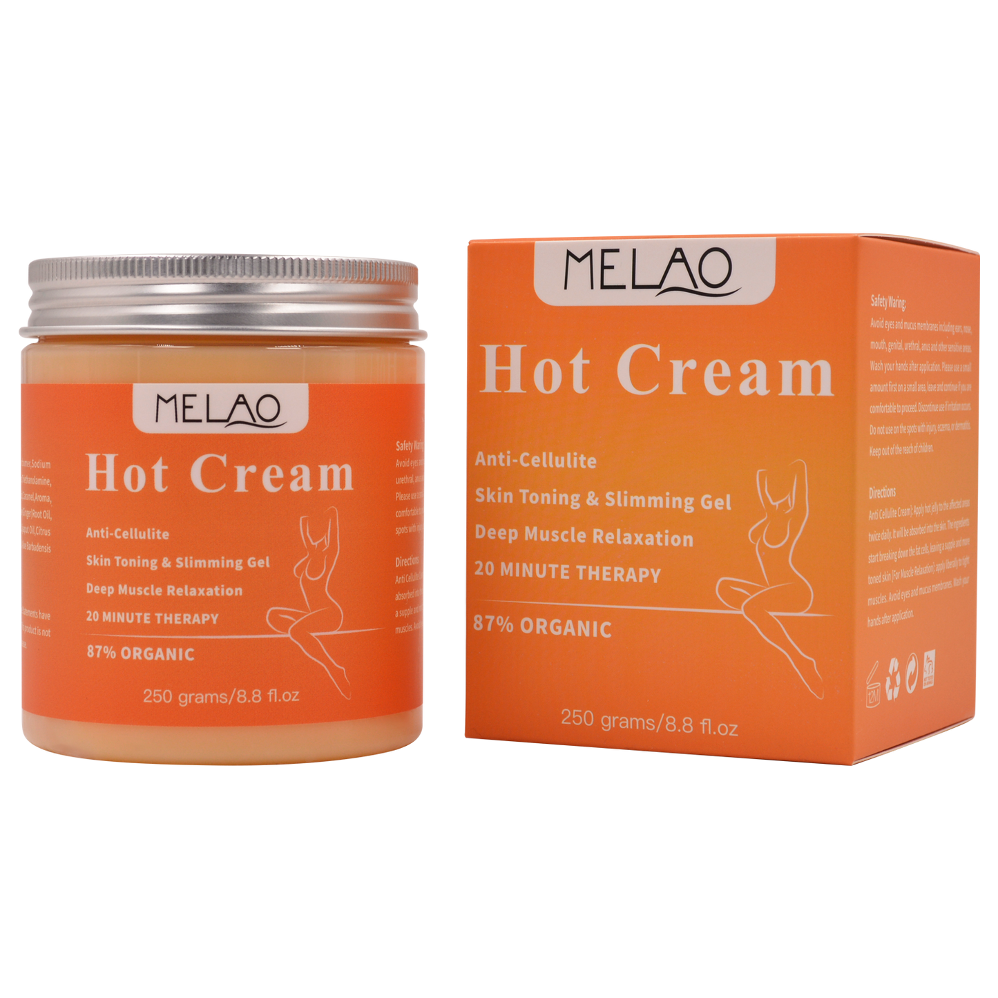 BowLift | Ultimate Shape Cream – boosts fat burning – reduces cellulite – wall clock