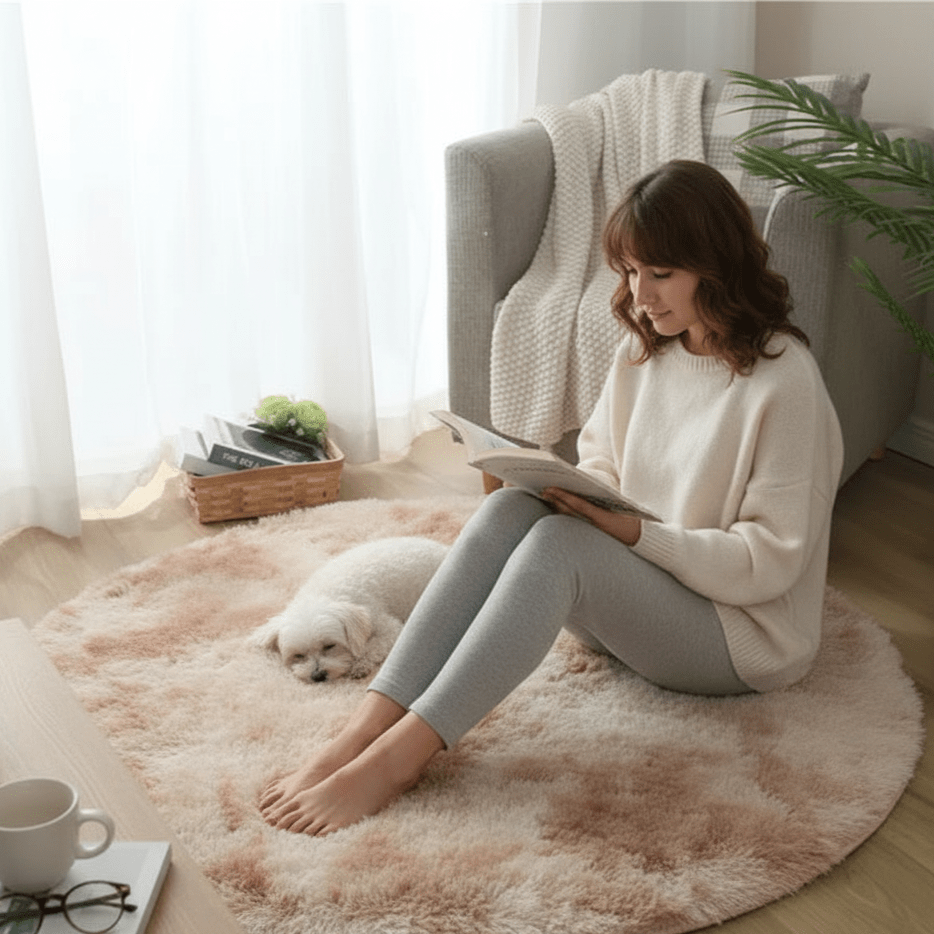 Skanto | Plush, Fluffy Rug for Cozy Living Room and Bedroom