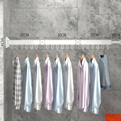 Skanto | Retractable Wall-Mounted Clothes Dryer – Foldable Drying Rack for Space-Saving Drying