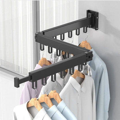 BowLift | Retractable Wall-Mounted Clothes Dryer – Foldable Laundry Rack for Space-Saving Drying