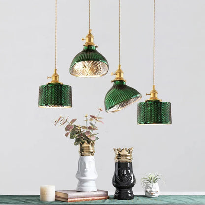 Creative Vintage Glass Pendant Lamps – Retro Ceiling Light in Industrial Design | Karnz