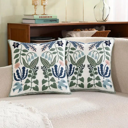BowLift | Vintage Botanical Embroidery Cushion Cover