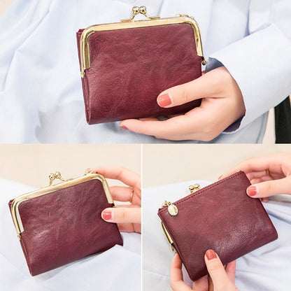 BowLift | Wallet Purse | Vintage Kiss Lock Small PU Leather