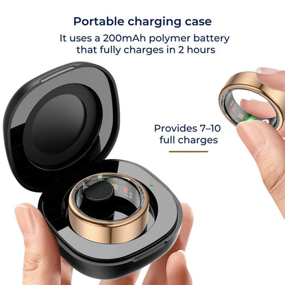 Skanto | Smart Ring Sleep & Wellness Tracker - Waterproof Fitness Tracker Ring for Active Lifestyles - Health Monitoring Device