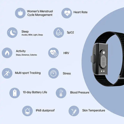 Skanto | LifeTrack Activity Band – Discreet Fitness Tracker with Heart Rate Monitor and Pedometer