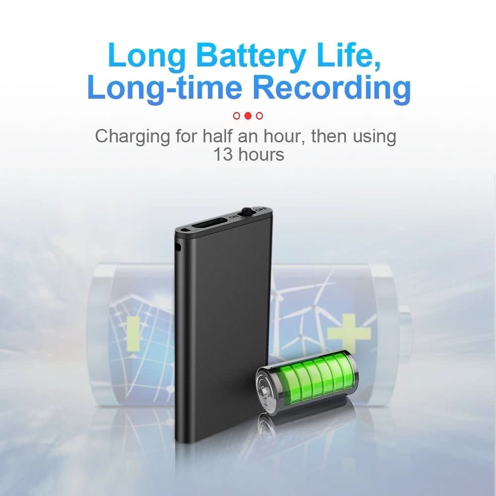 BowLift | Ultra-light Dictaphone with Voice Activation & 32 GB Storage