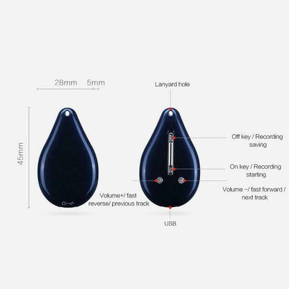 Skanto | Keychain Voice Recorder – 100-Hour Memory, Portable & Discreet