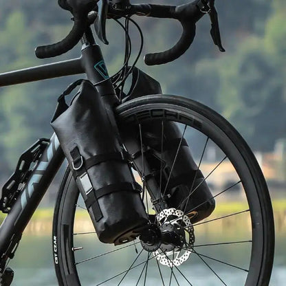 Skanto | Waterproof Fork Bike Bags – 5-7L Pannier Set for Long Rides & Bikepacking