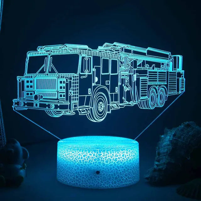 LED Night Light - 3D Illusion Lamp for Kids Room, USB Charging | Skanto