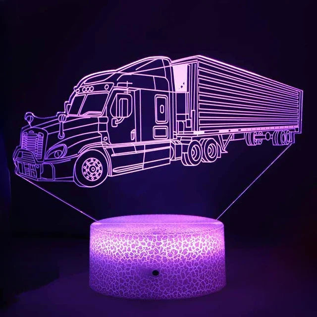 LED Night Light - 3D Illusion Lamp for Kids Room, USB Charging | Skanto