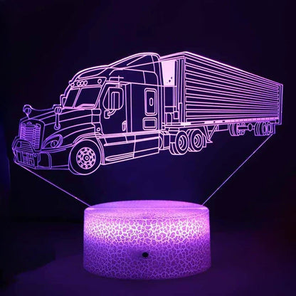 LED Night Light - 3D Illusion Lamp for Kids Room, USB Charging | Skanto