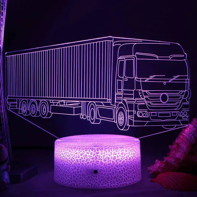 LED Night Light - 3D Illusion Lamp for Kids Room, USB Charging | Skanto