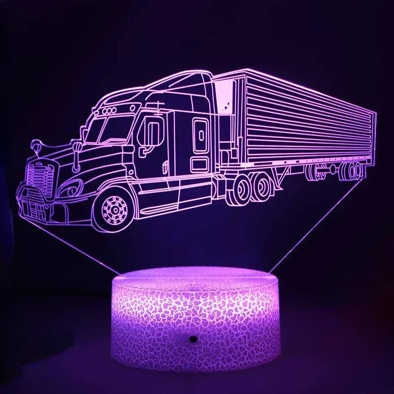 LED Night Light - 3D Illusion Lamp for Kids Room, USB Charging | Skanto