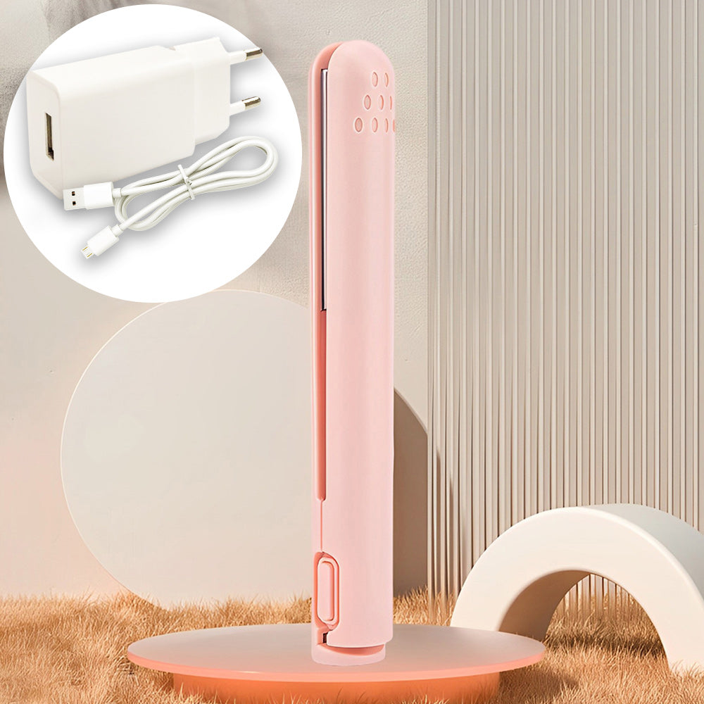 Mini curling iron with dual purpose