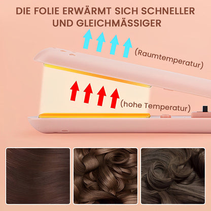Mini curling iron with dual purpose
