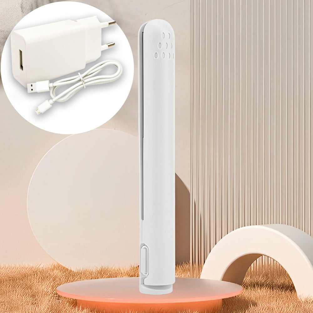 Mini curling iron with dual purpose