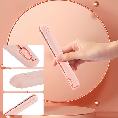 Mini curling iron with dual purpose