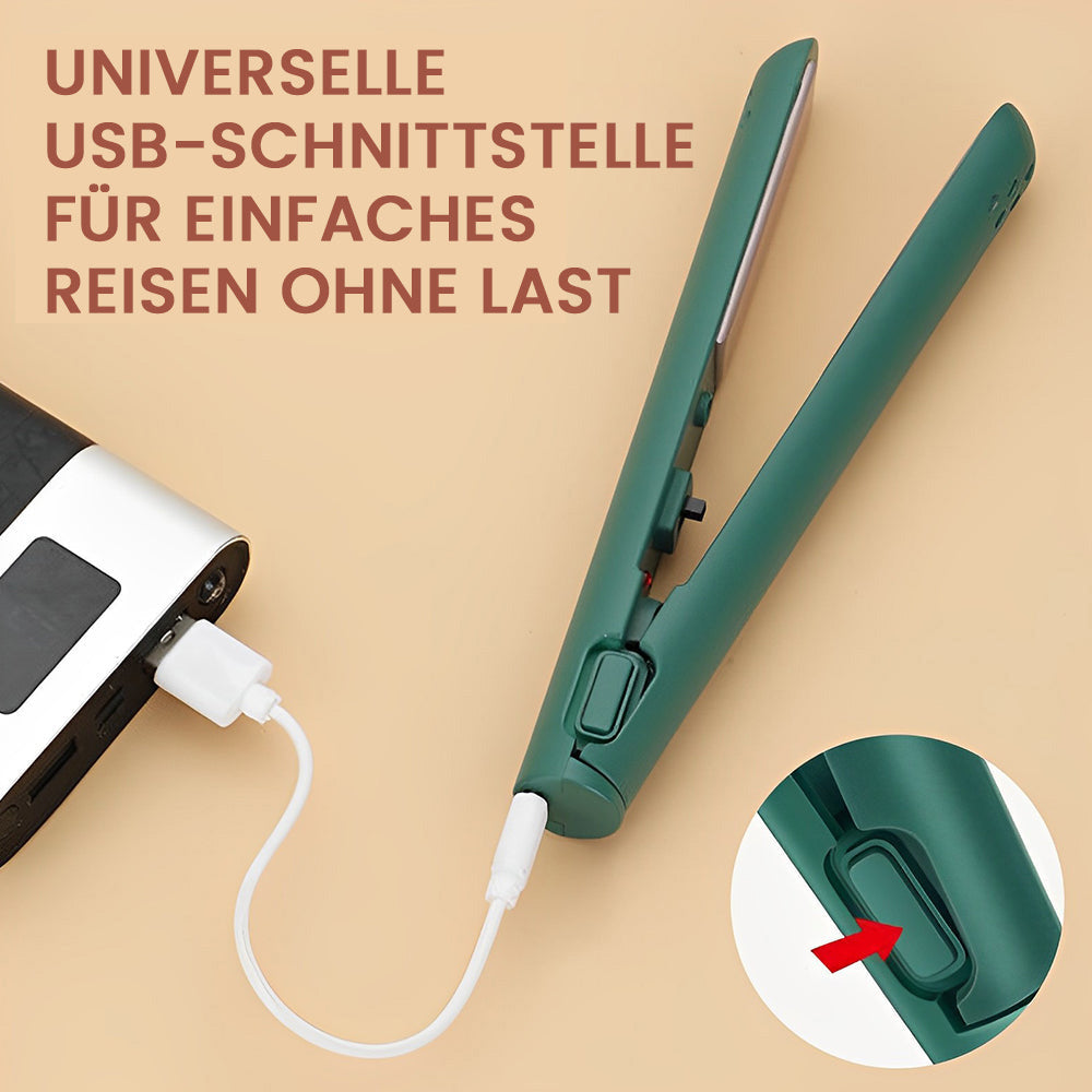 Mini curling iron with dual purpose