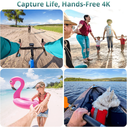 Skanto | Dynamic 4K Action Camera | Waterproof All-in-One Package | 64GB