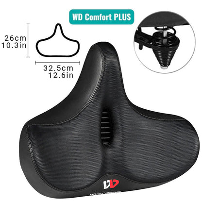 Skanto | RideEase - Extra Wide & Breathable Comfortable Bicycle Saddle, Ergonomic Bike Seat